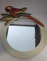  Carved Parrot Mirror